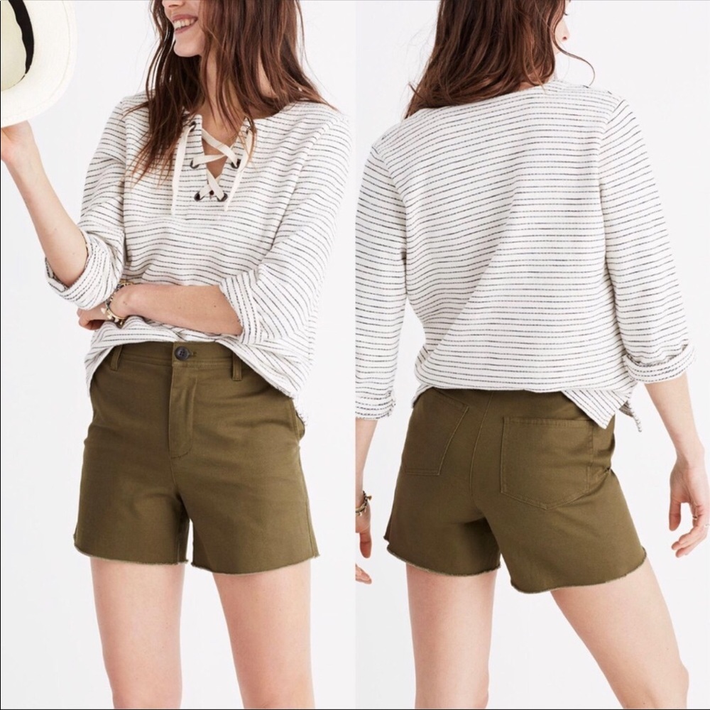 Madewell High Rise twill short